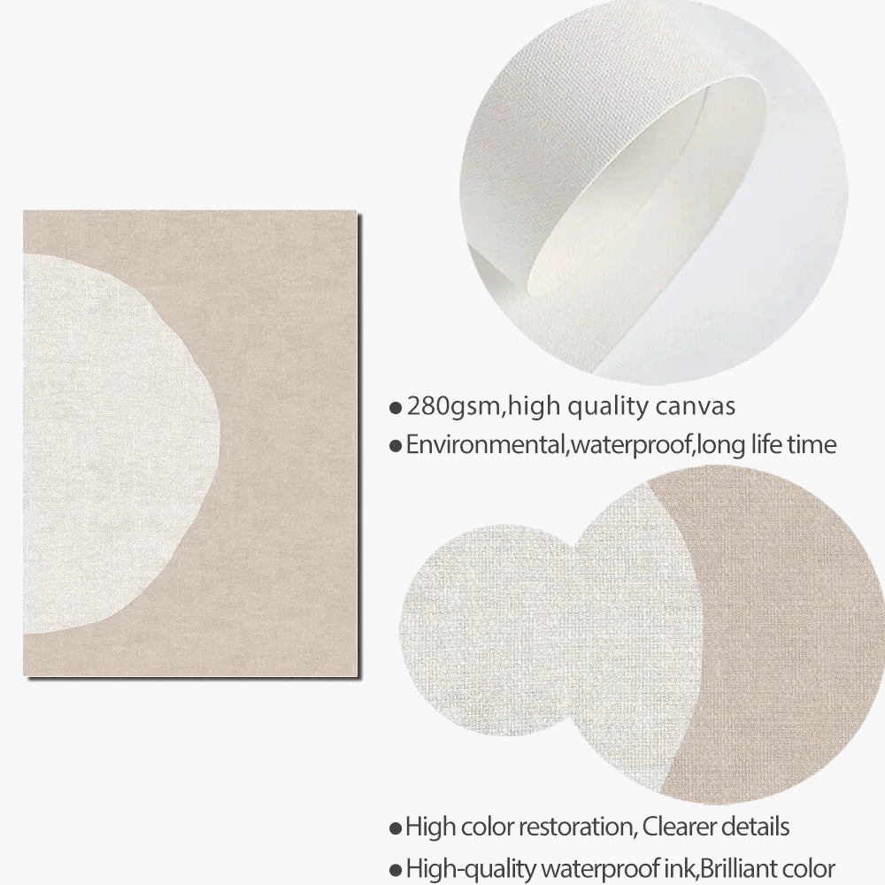 Abstract modern decoration circles on canvas for home - view 5
