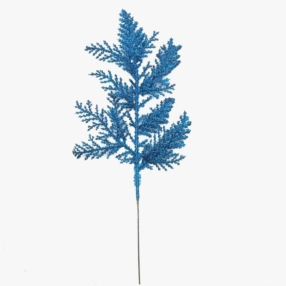 Christmas decoration glitter pine leaves for DIY tree crown - view 7