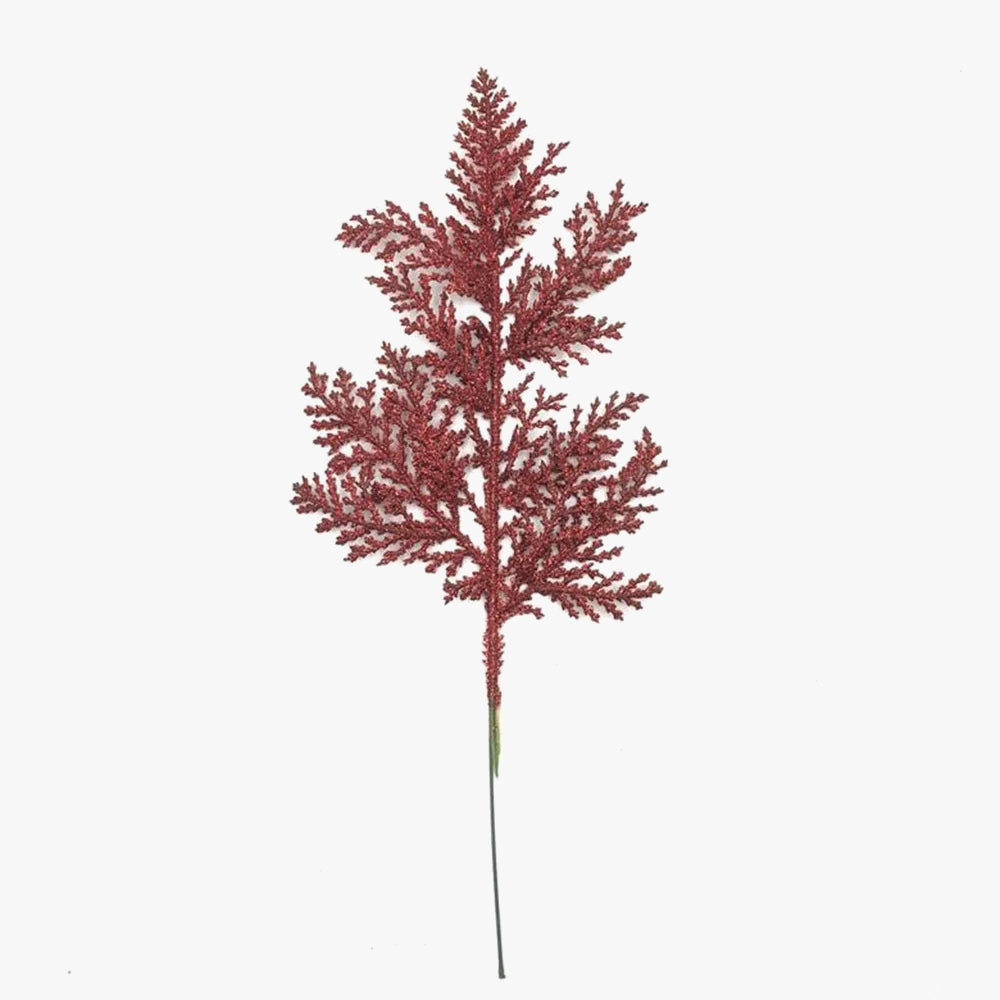 Christmas decoration glitter pine leaves for DIY tree crown - view 8