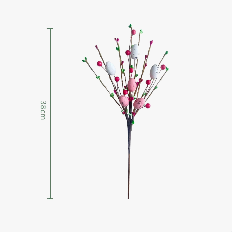 Decoration of 2024 eggs and artificial plants for the house - view 5