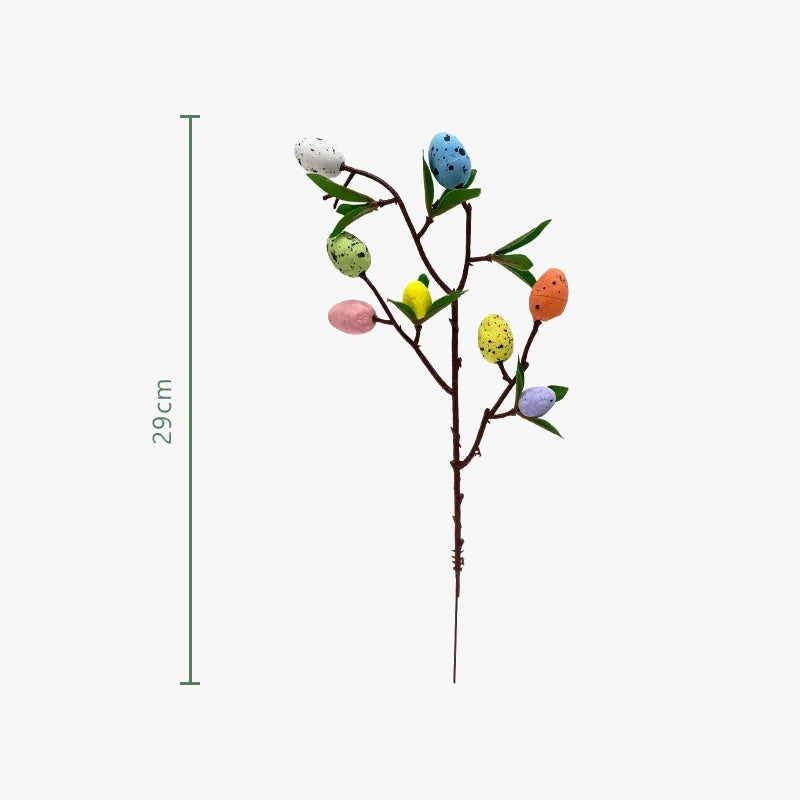 Decoration of egg foam and artificial plant for home - view 4