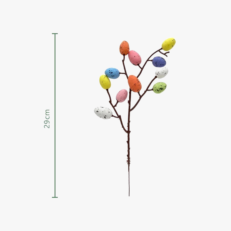 Decoration of egg foam and artificial plant for home - view 5