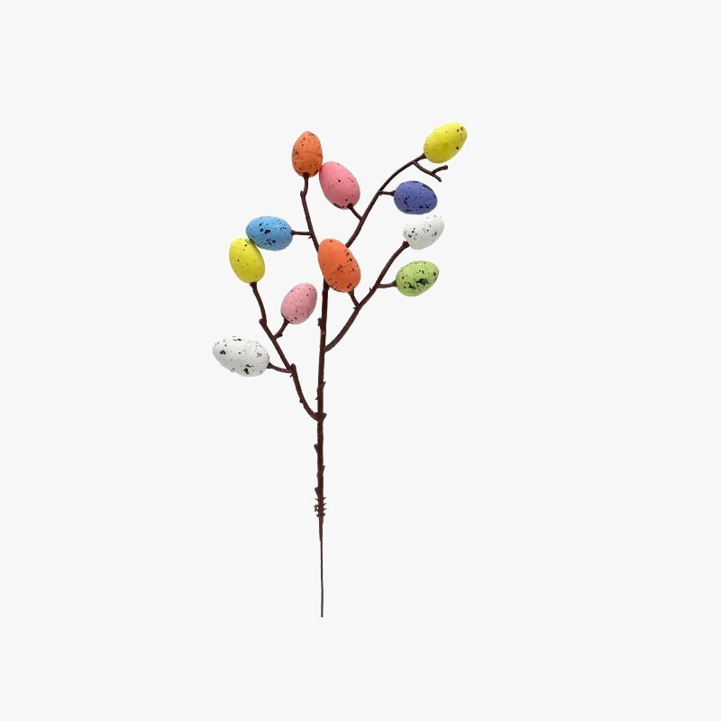 Decoration of egg foam and artificial plant for home - view 6
