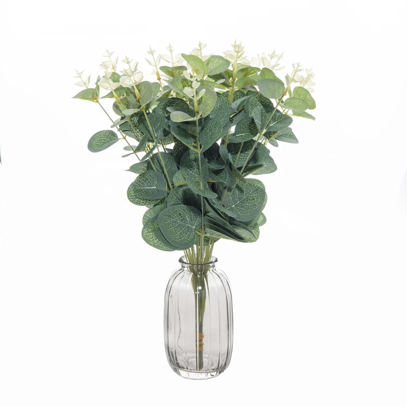 Table decoration branches of eucalyptus artificial plants for wedding