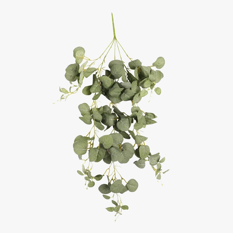 Wall decoration in eucalyptus leaves for indoor spaces - view 3