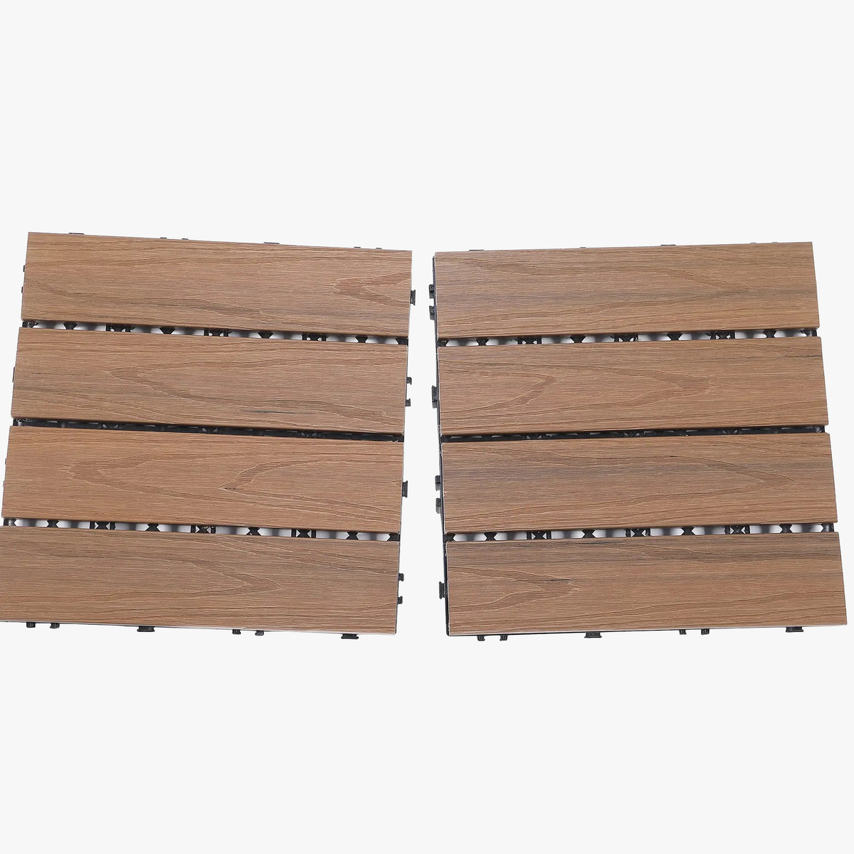30cm Wood Interlocking Deck Tiles for Patios & Balconies - view 4