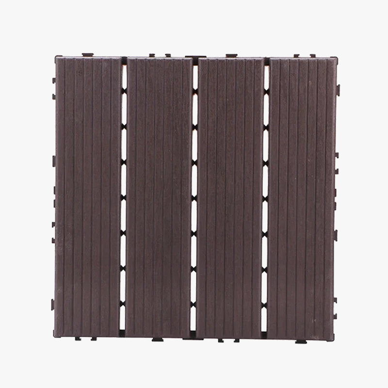 30x30 Plastic Interlocking Deck Tile, Clip-On System