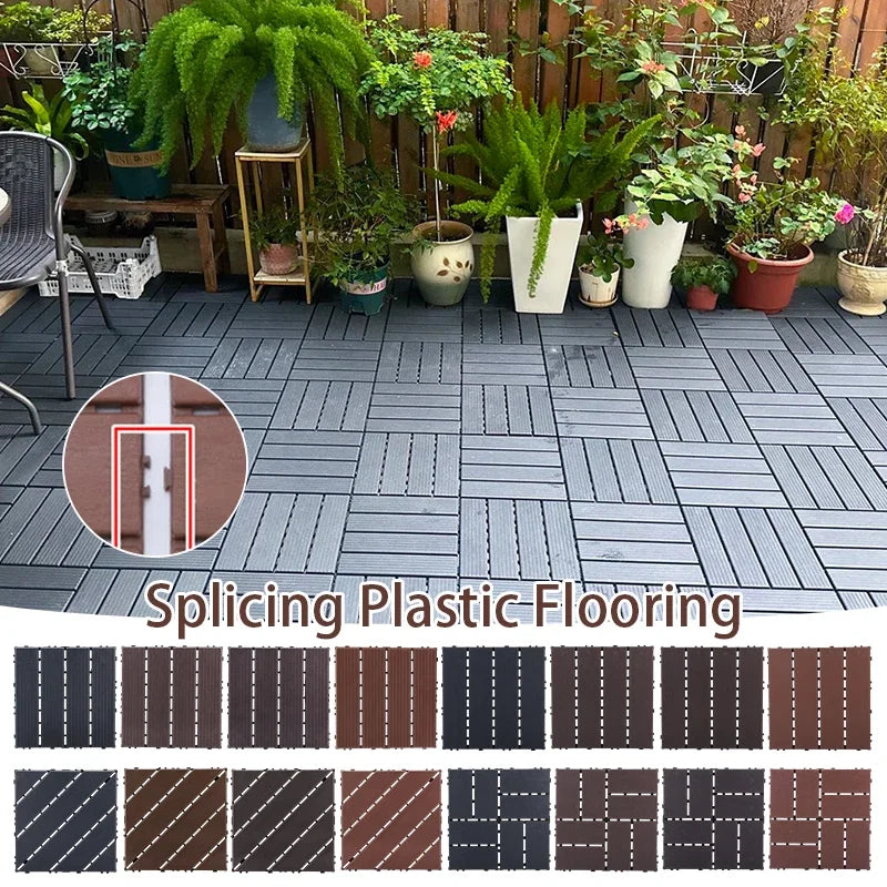 30x30 Plastic Interlocking Deck Tiles for Balcony Renovation - view 3