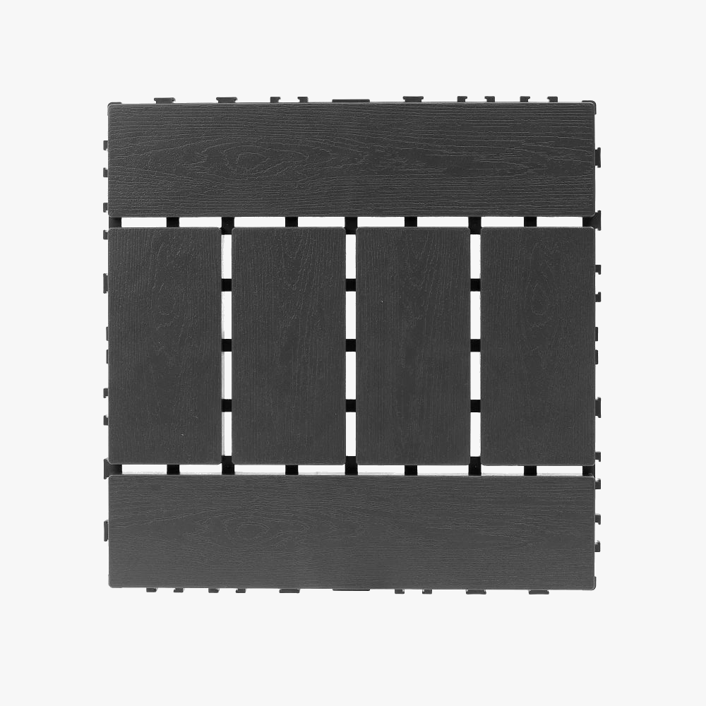 30cm Wood-Look Interlocking Deck Tiles - view 3