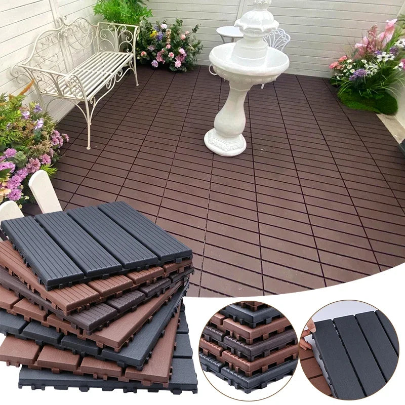 30x30 Outdoor Interlocking Deck Tiles for Patios & Balconies - view 2