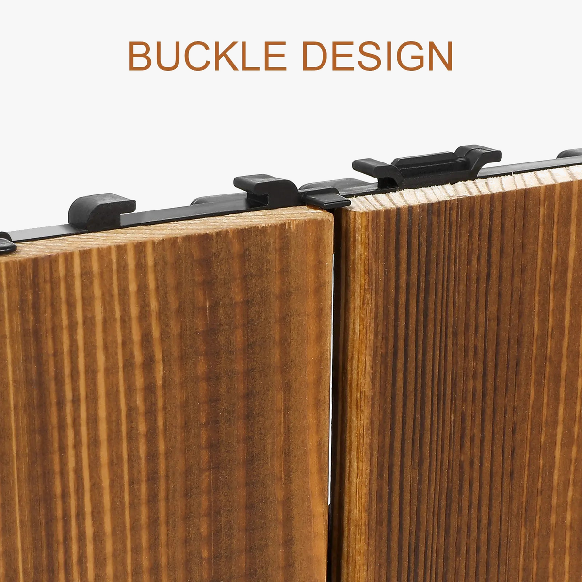 Wood Interlocking Deck Tiles Slip-Resistant for Patios & Balconies - view 5
