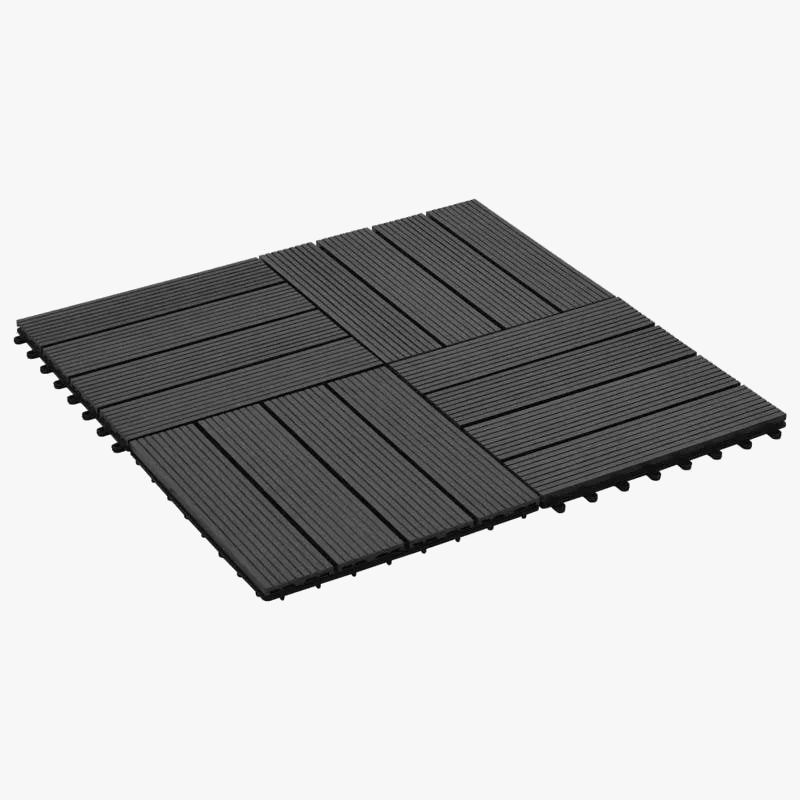 22-Pack 30x30 Composite Interlocking Deck Tiles - view 3