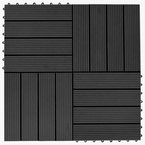 22-Pack 30x30 Composite Interlocking Deck Tiles - view 2