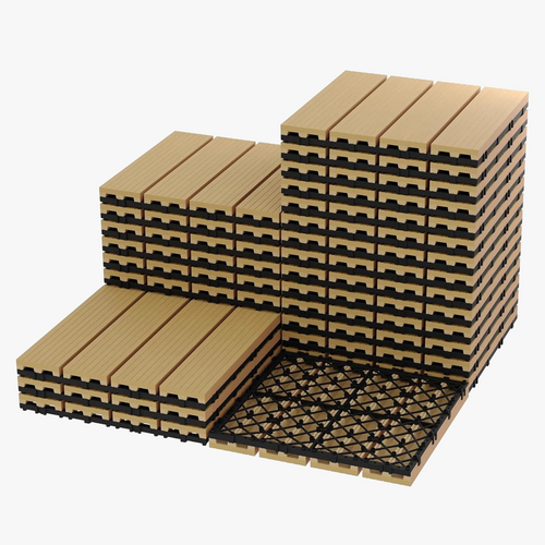 30 x 30 cm Composite Interlocking Deck Tiles - view 2