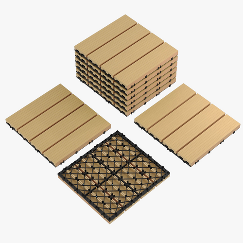 30x30 Composite Interlocking Deck Tiles Slip-Resistant - view 2