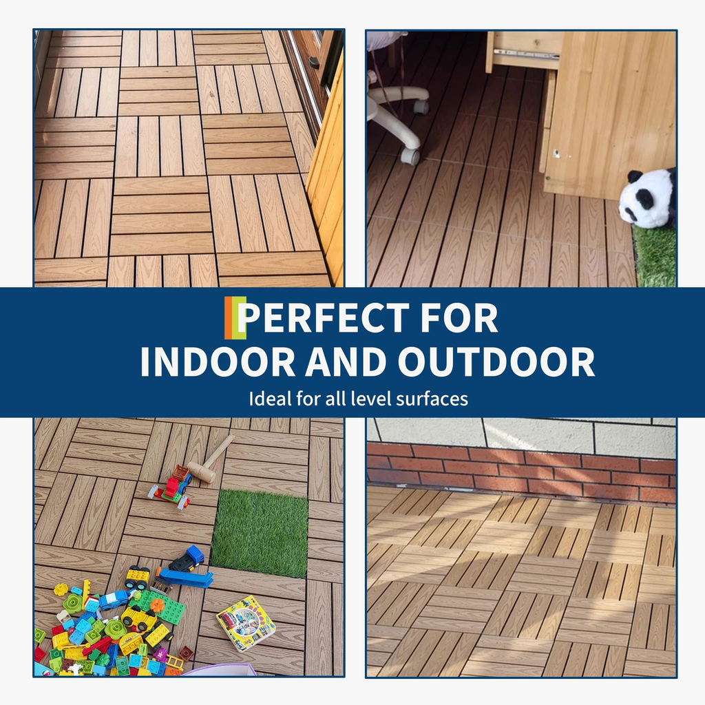 30.5x30.5 cm Composite Plastic Interlocking Deck Tiles - view 6