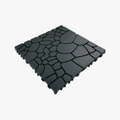 44-Pack 30 cm Stone-Look Interlocking Deck Tiles
