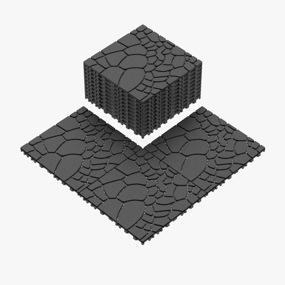 44-Pack 30 cm Stone-Look Interlocking Deck Tiles - view 3