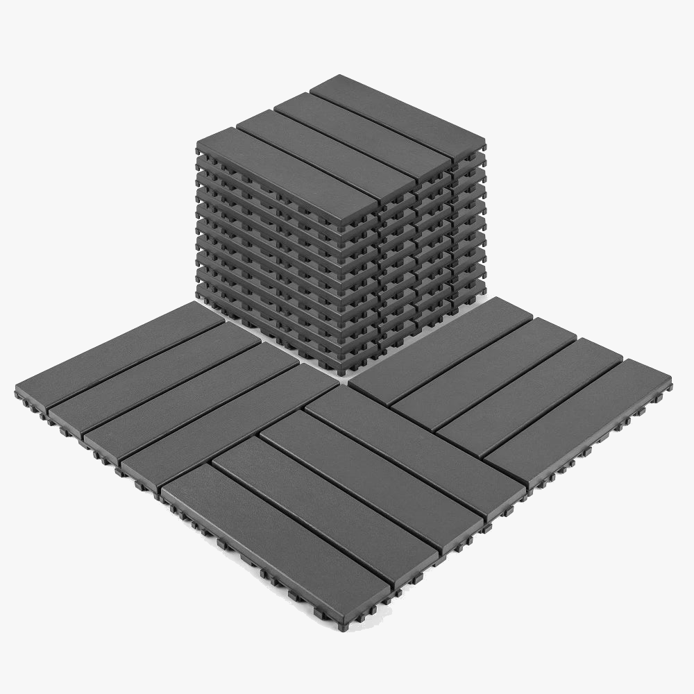 44-Pack 30x30 Polypropylene Interlocking Deck Tiles - view 5