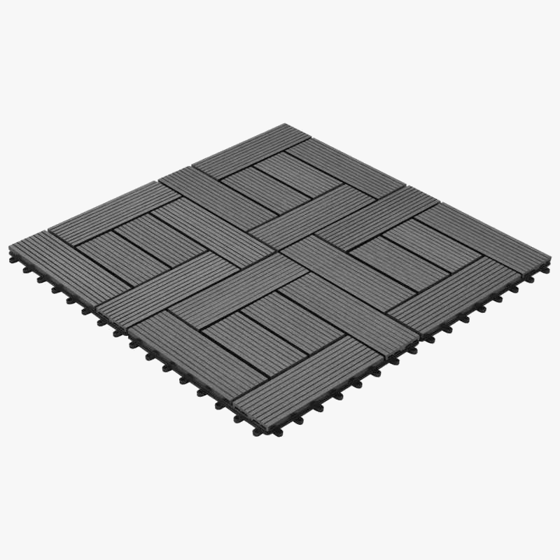 Grey 11-Pack Composite Deck Tiles 30x30cm - view 3