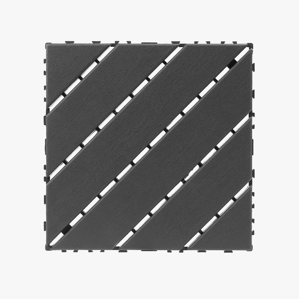 44-Pack 30x30 Plastic Interlocking Deck Tiles