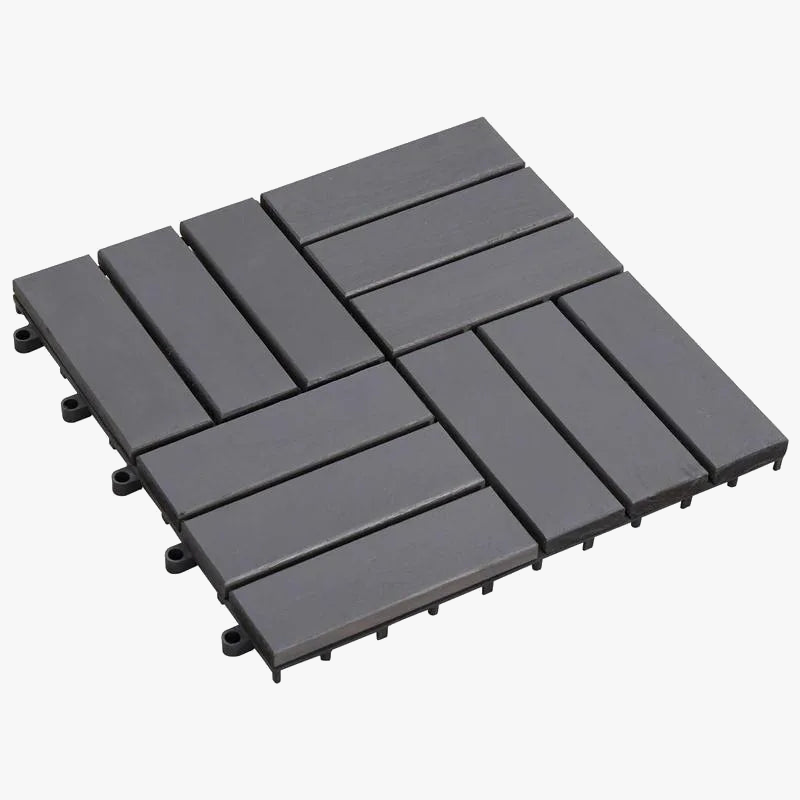 30x30 cm Wood-Style Interlocking Deck Tile Set