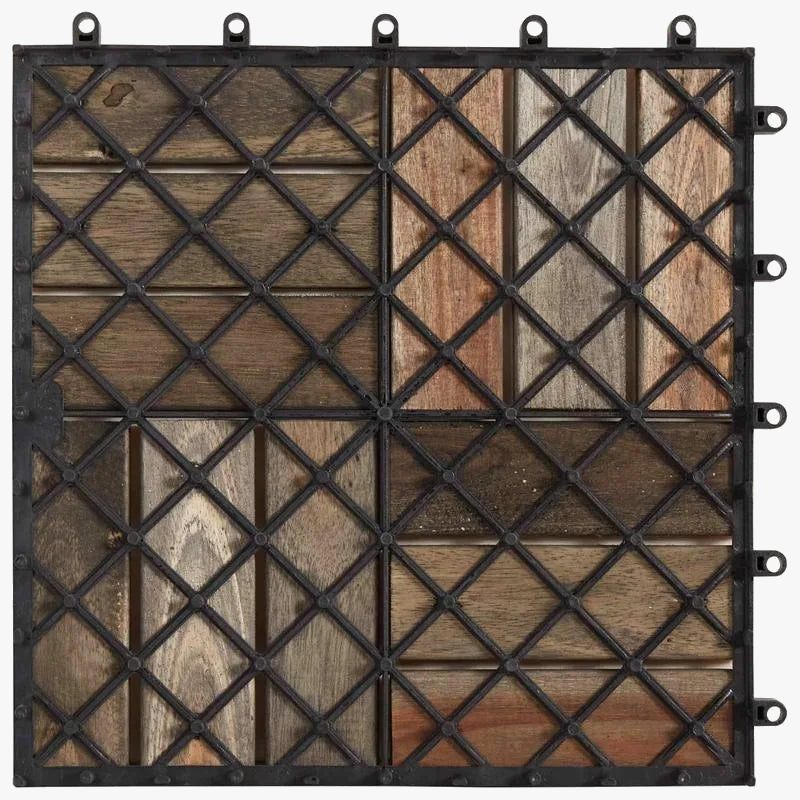 30x30 cm Wood-Style Interlocking Deck Tile Set - view 4