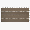30x60 cm Composite Interlocking Deck Tiles in Warm Brown