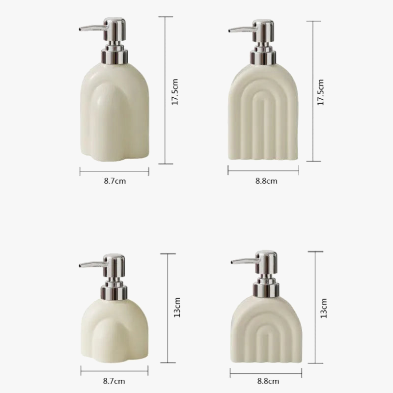 Portable ceramic soap dispenser for shampoo and water - view 6