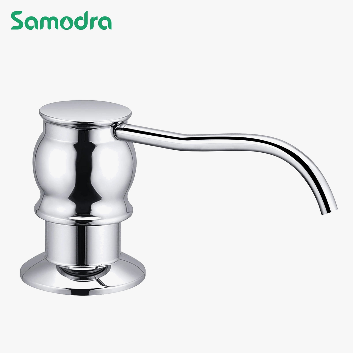 Liquid soap dispenser with brass pump for kitchen