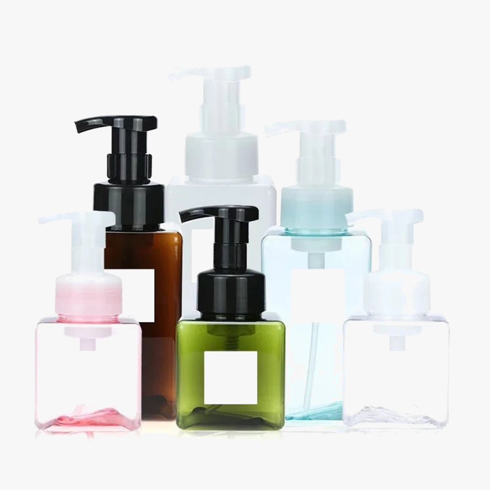 Portable soap dispenser with manual foam pump - view 3