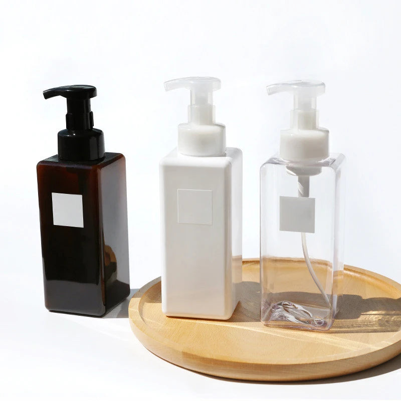 Portable soap dispenser with manual foam pump - view 4