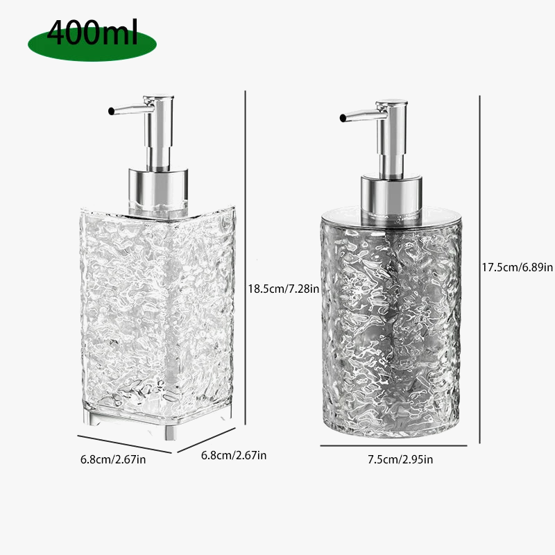 Acrylic rechargeable soap dispenser for daily use - view 6