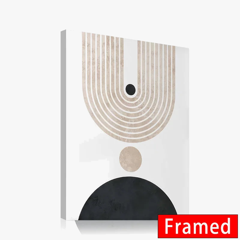 Abstract geometric round box for modern wall decoration - view 7