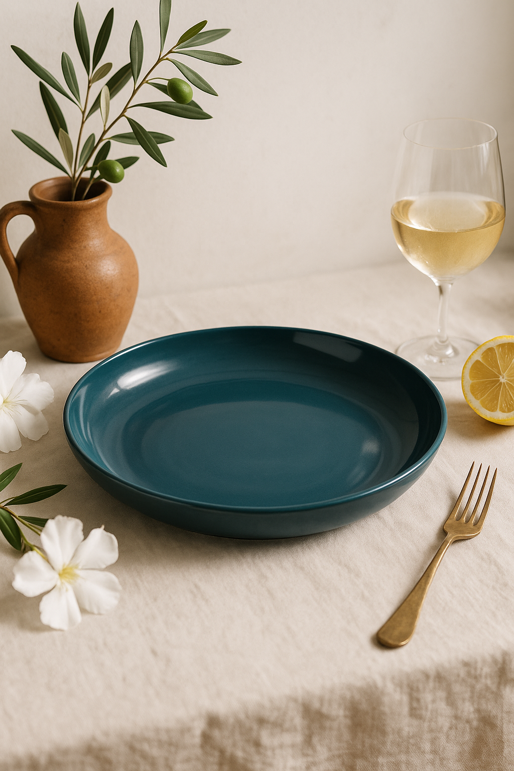 Wheat Pattern Unbreakable Plastic Hollow Plate Set, 20 and 28 cm - view 2