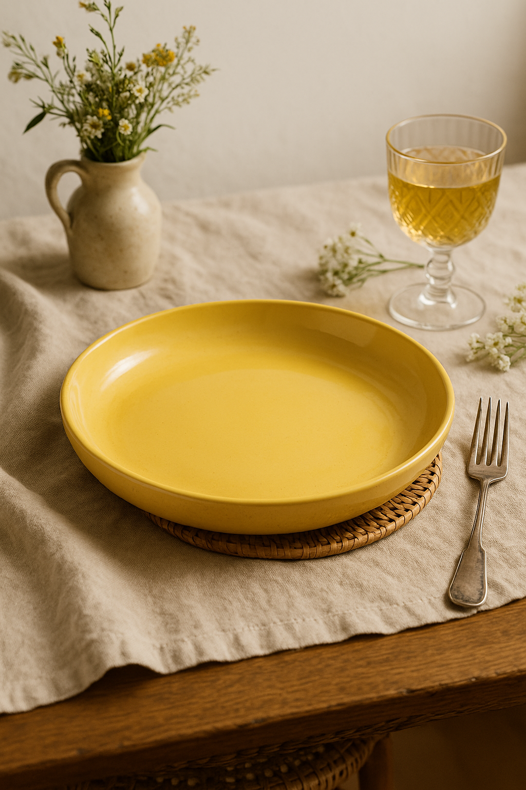 Set of 4 Lightweight Wheat-Pattern Plastic Bowls - view 2