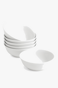 Ensemble 6 bols porcelaine elisa 17 cm uni