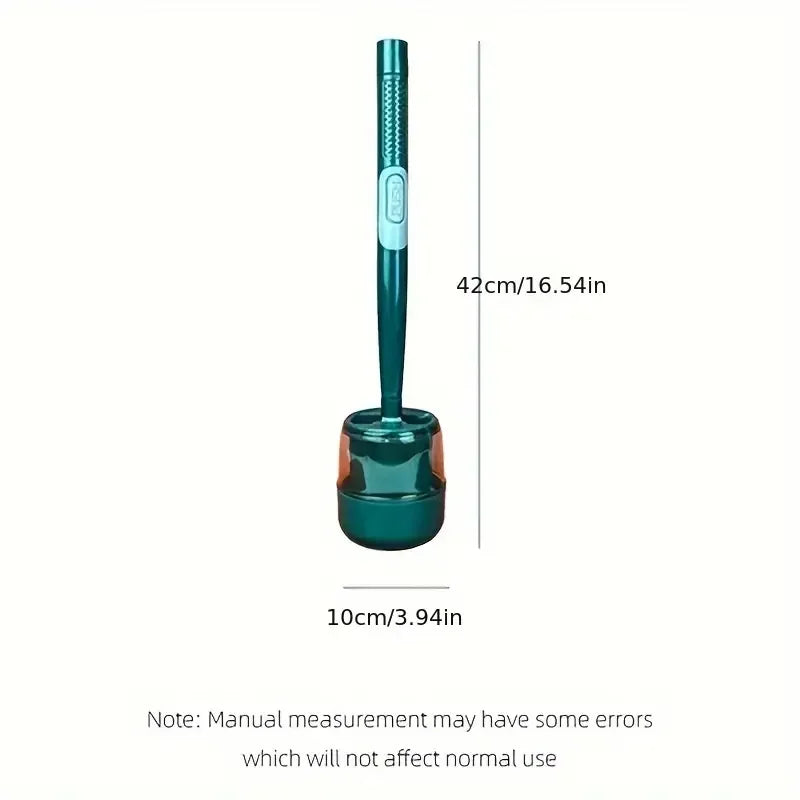 Toilet brush set with wall support and long handle - view 6