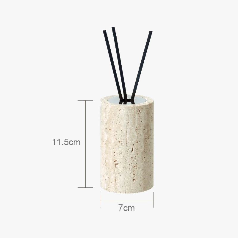 Elegant set of accessories in travertine for the bathroom - view 7