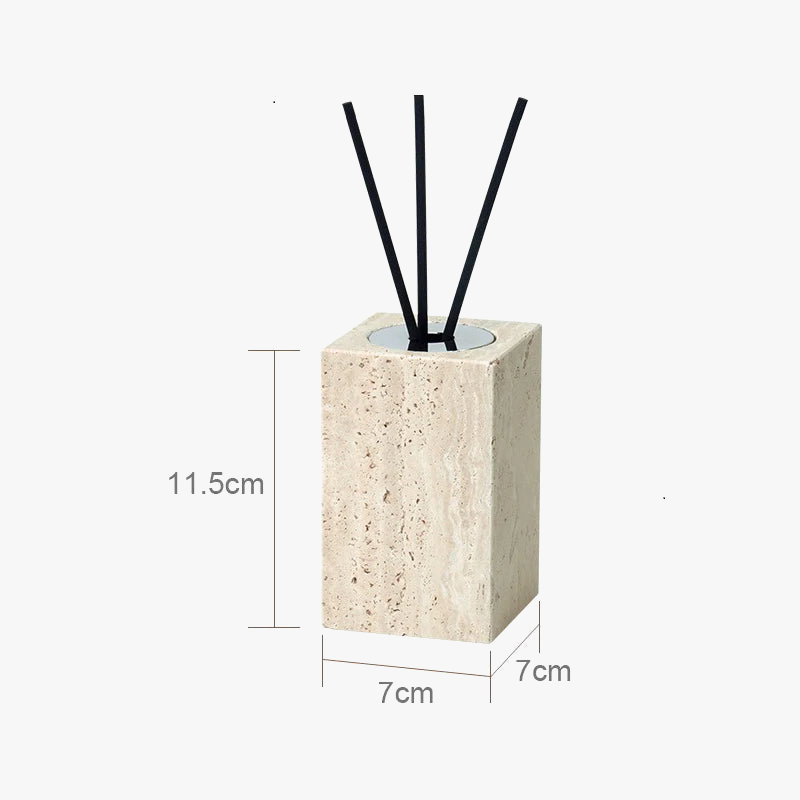 Elegant set of accessories in travertine for the bathroom - view 8