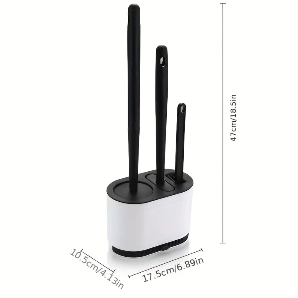 Silicone brush set for quick and easy cleaning - view 2