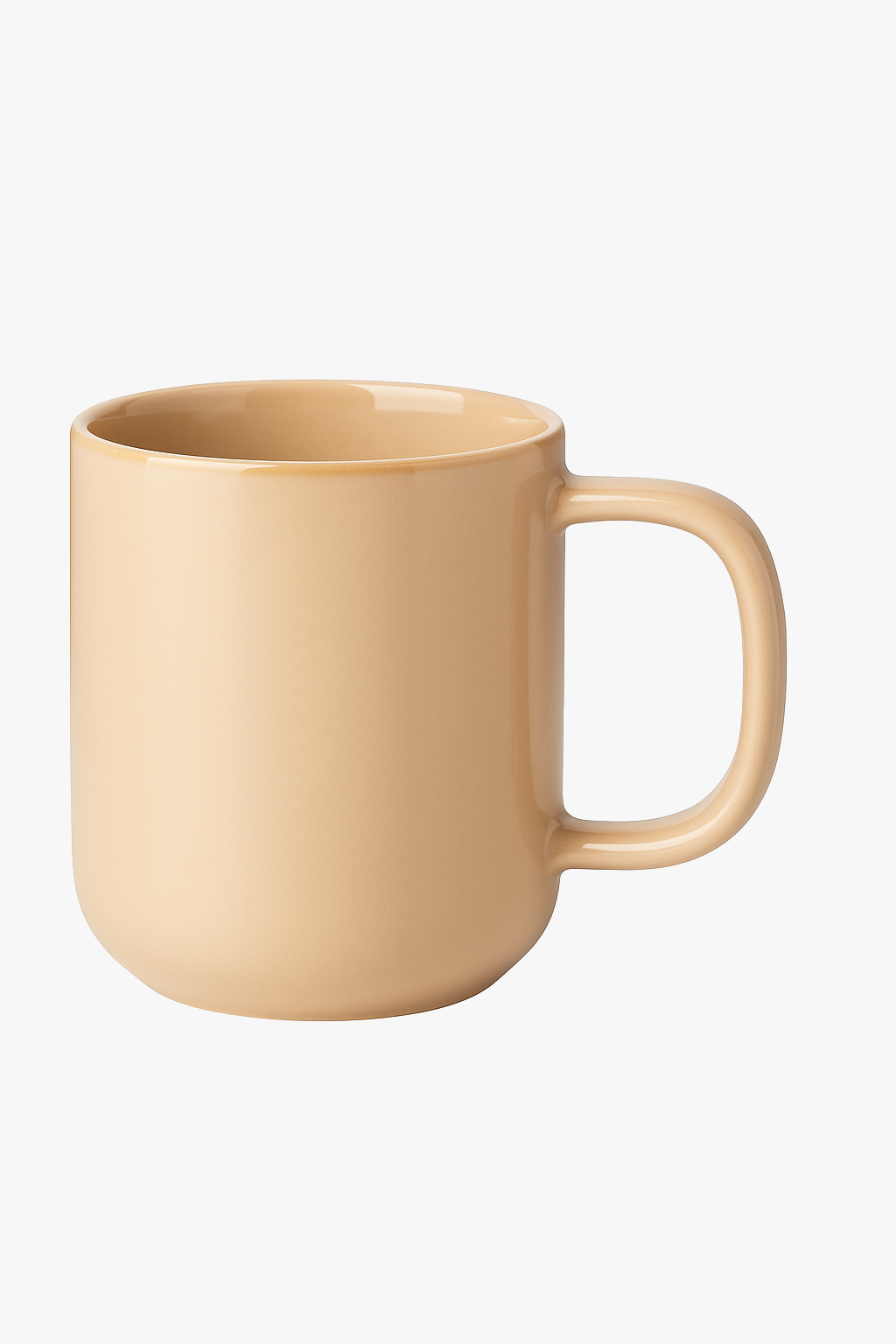 Set of modern handmade style sandstone coffee cups