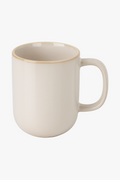 Modern Stoneware Coffee Cup Set, Black and White