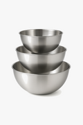Ensemble trois bols acier inoxydable cuisine multifonction