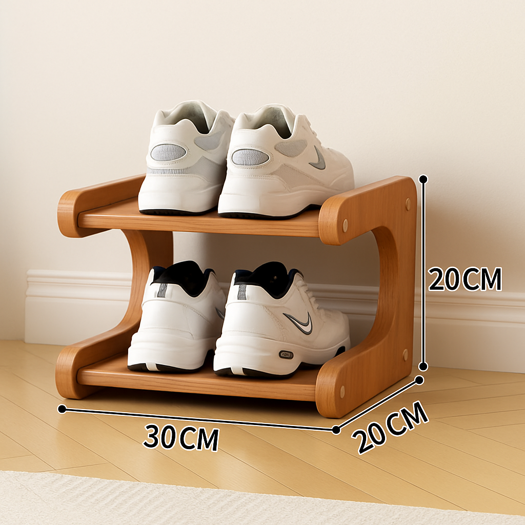 Storage floor with multilayered wooden shoes that resists moisture - 2L-30CM