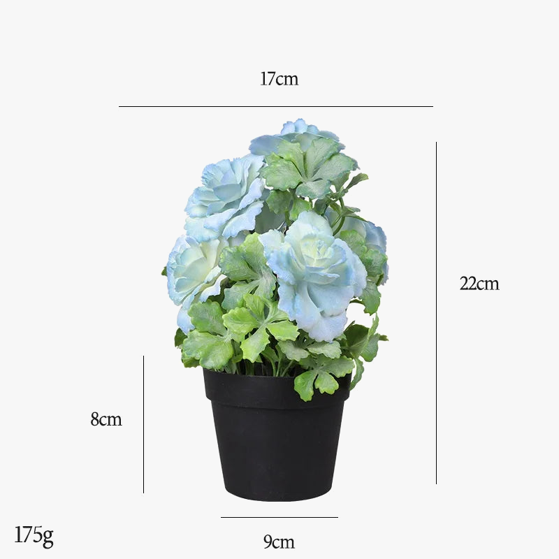 Fake flower peony artificial plant in pot for interior decoration - view 4