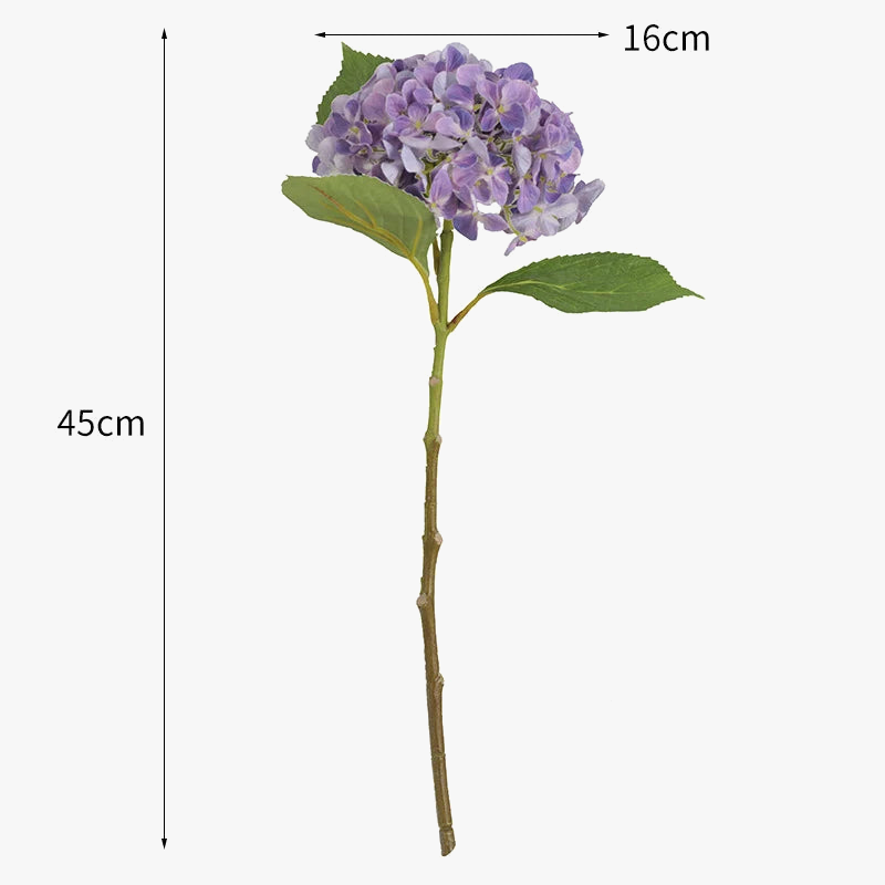 Artificial Hortensia Flower in Silk for Weddings and Parties - view 4