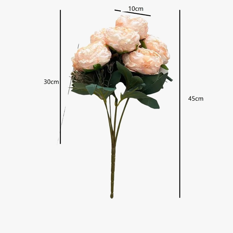 Artificial flowers bouquet of peonies for wedding and decoration - view 5