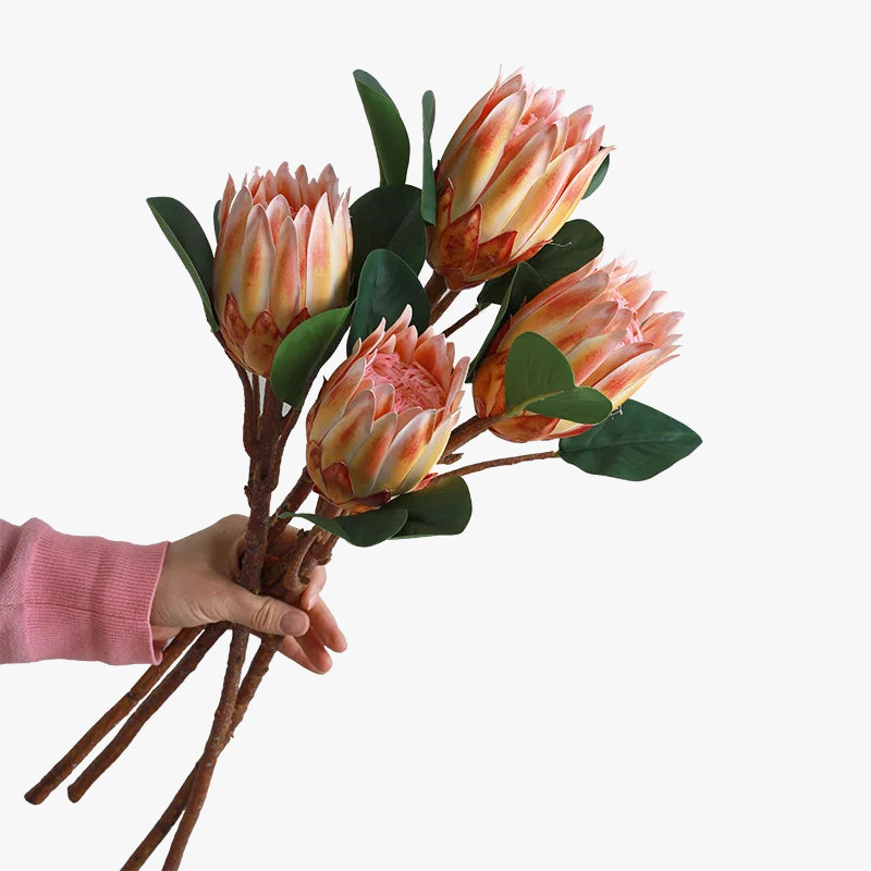 Artificial flowers wedding bouquets in tropical silk decoration - view 4