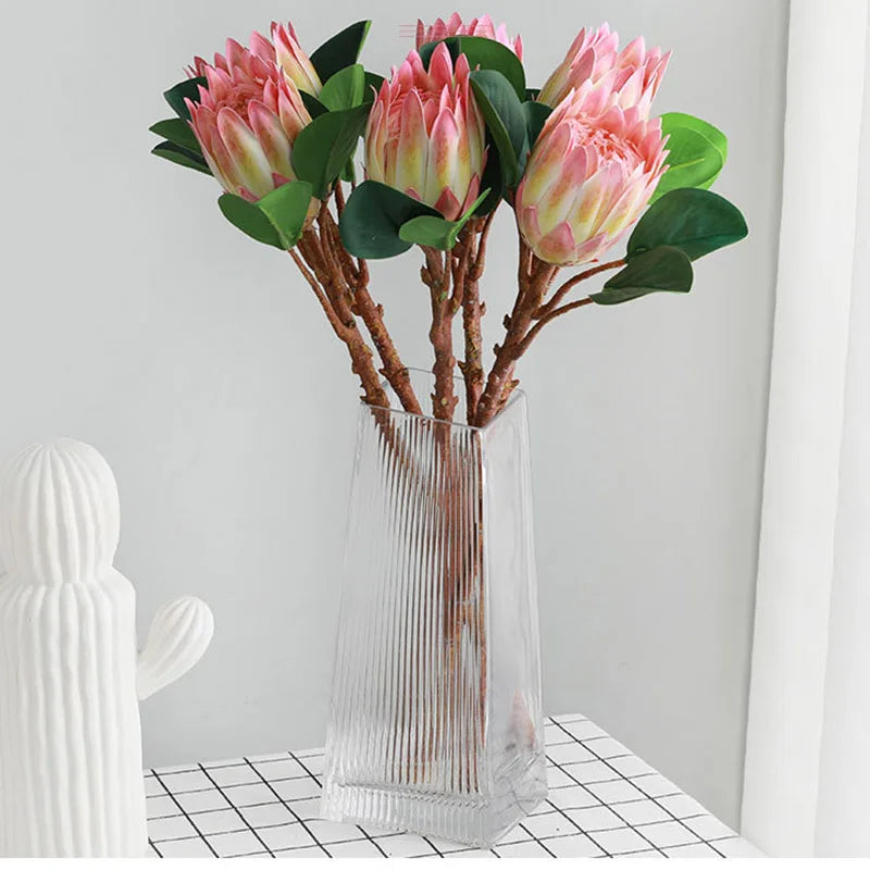 Artificial flowers wedding bouquets in tropical silk decoration - view 5